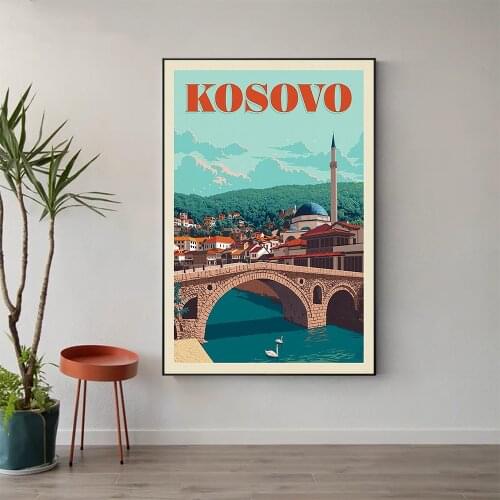 W492 Silk Fabric Poster Wall Art Decor KOSOVO VINTAGE Classic Movie Trend Fashion Decoration Bright Gift