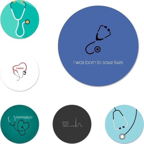 58mm Nurse Medical Medicine Icons Pins Badge Decoration Brooches Metal Badges For Backpack Decoration