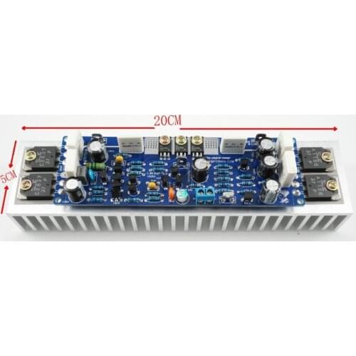 1pcs Class AB L12-2 55V 120W Single Channel Audio Power Finished Amplifier Board Amp with Heatsink