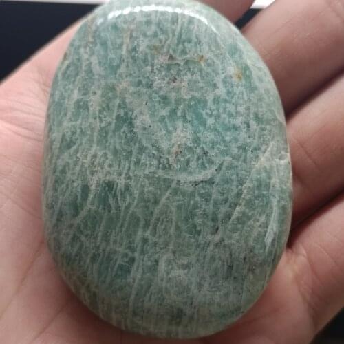 Natural Green Amazons Palm Raw Gemstone Crystal Stone Quartz Meditation Healing Energy Mineral
