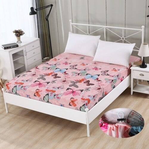 1 pc 100% Polyester Mattress Cover Sheet Four Corners With Elastic Sheets 80 cm * 200 cm 220 cm * 200 cm