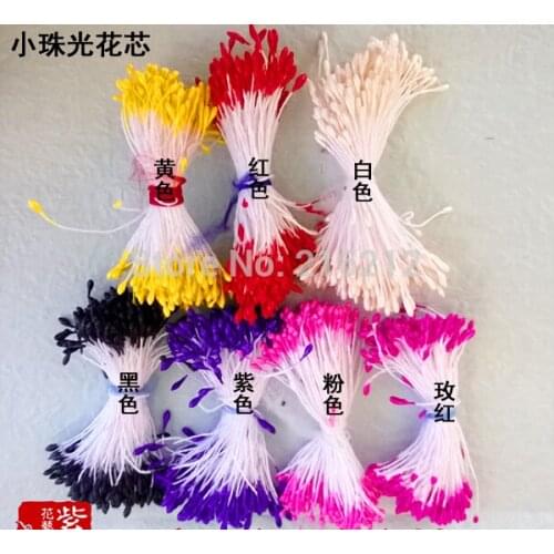 140pcs/lot mixed color 1mm pearl flower stamen floral stamen cake decoration for DIY
