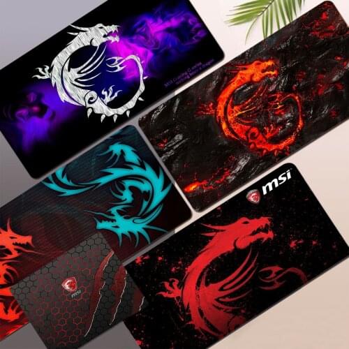 MSI Dragon Logo Custom Skin Silicone large/small Pad to Mouse pad Game Size for Deak Mat for overwatch/cs go/world of warcraft
