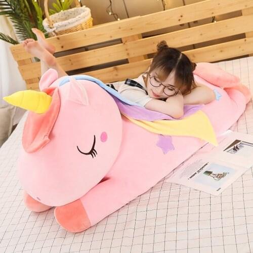 Colorful Pegasus Pillow Angel Unicorn Plush Toys Dolls For Kids Birthday Gift Girls Valentines Day Gifts Soft Cushion For Sofa
