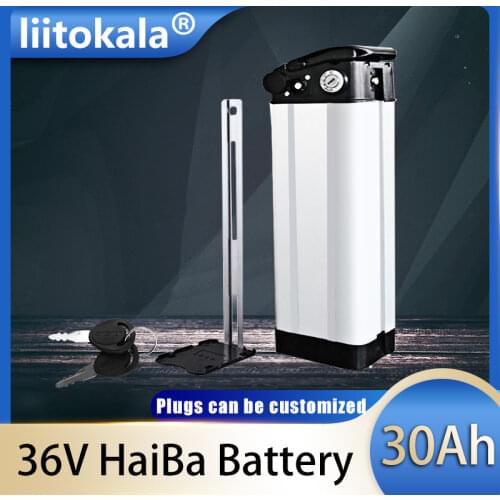 LiitoKala 48V30ah 10Ah 12Ah 15Ah 20Ah 25ahBottom Discharge electric bike bicycle 48V lithium battery HaiBa ebike battery 15A BMS