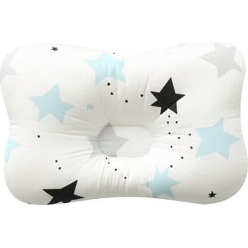 Fashion Girl Pillows Infant Anti Roll Cotton Cushion Baby Prevent Flat Head Positioner Pillow Newborn