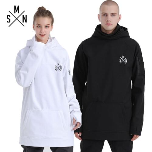 SMN Snowboard Winter Hoodies Couple Jacket Waterproof Thicken Breathable Men Women Ski Coat Warm Winter Outdoor Sport Sweatshirt