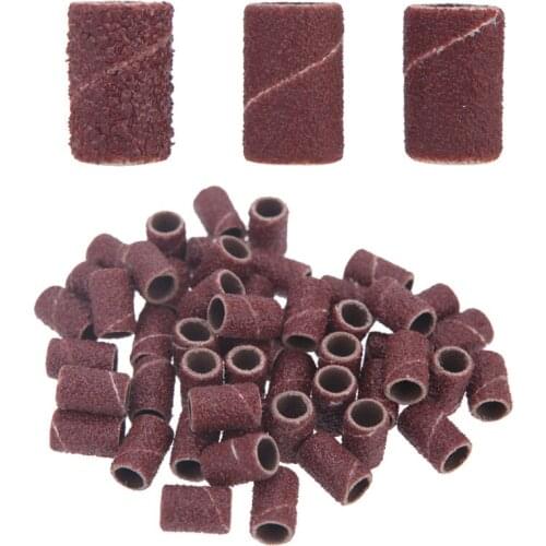 New 150pcs/Lot Nail Art Sanding Bands for Manicure Pedicure Nail Drill Machine 80# 120# 180# Each Size 50pcs Nail Art Tool