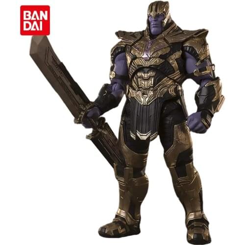 Original Bandai Spirits Tamashii Nations Marvel Avengers Endgame Thanos 18 Cm S.h. Figuarts Doll Action Figure Model Kids Toys