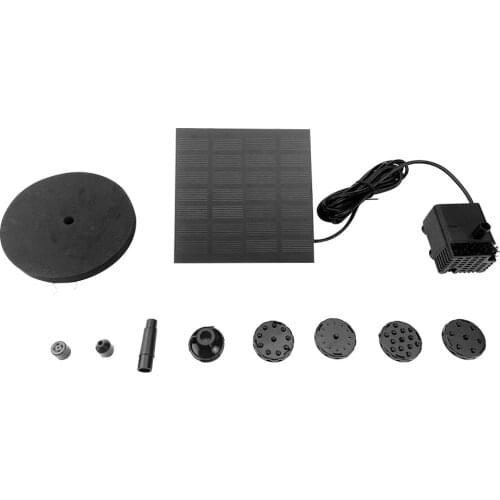 Solar Power Floating Fountain Water Pump Brushless Motor Solar Fountain for Garden Pool Garden Solar Decorative Fountain