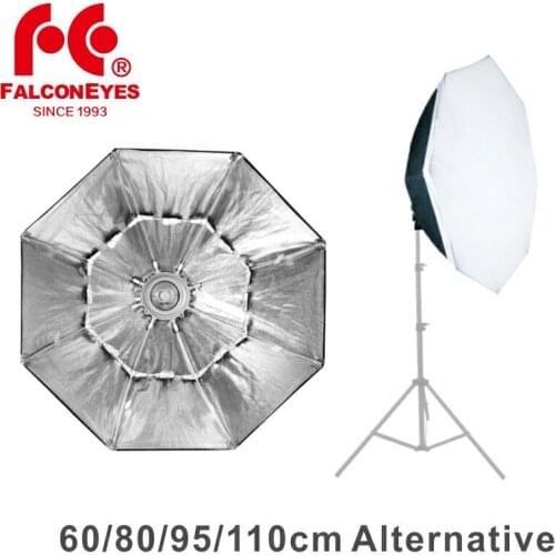 Falcon Eyes 60cm 80cm 90cm 110cm Portable Foldable Umbrella Octagon Softbox Diffuser Reflector for Photo Studio Flash Speedlite