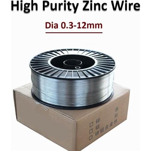 High Purity 99.995% Zinc Wire Srayed Zinc Wire zinc Rod For Scientific Research,Thermal Spray 0.3-12MM