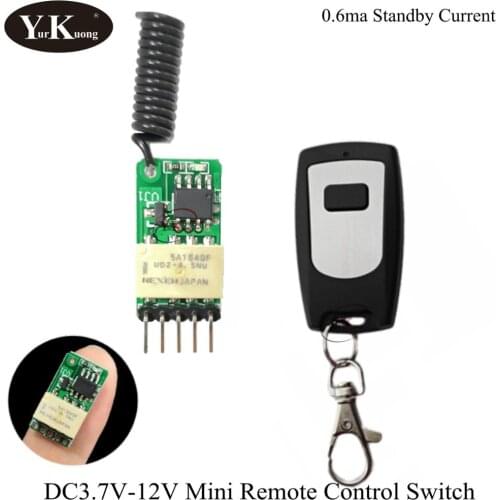 Walkie-talkie Button Door Opener Fingerprint Lock Wireless Remote Control Switch 3.7V 4.2V 5V 6V 7.4V 9V 12V Battery Power Suppl