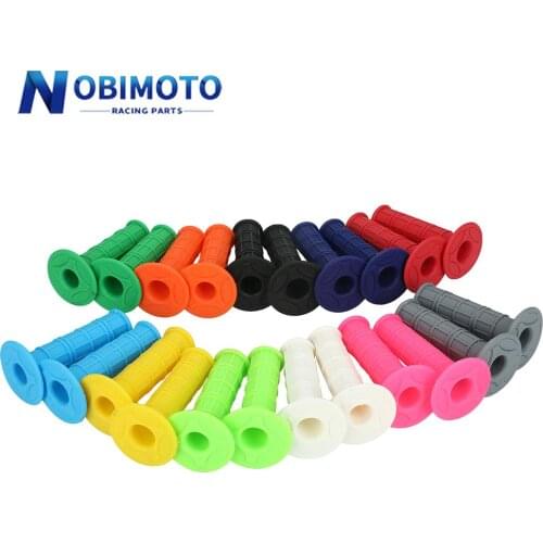 1Pair Rubber Handle Bar Grips Motorcycle Handle Grip For EMIG Husqvarna For Yamaha KTM Universal Motocross Pit Dirt Bike