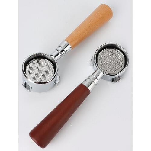 Delonghi coffee machine handle Italian brewing accessories coffee machine 51mm solid wood three ears double ear Delong no bottom