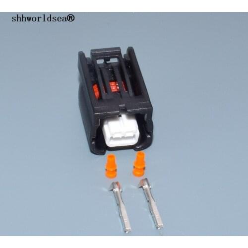 Shhworldsea 2 pin 0.6mm female for Toyota auto plastic waterproof plug 7283-2090 electric wiring harness connector 7283-2090-30