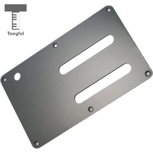 Tooyful 1x Replacement Parts 2 Slot Style Back Plate Backplate Trem Cover for Electric Guitar