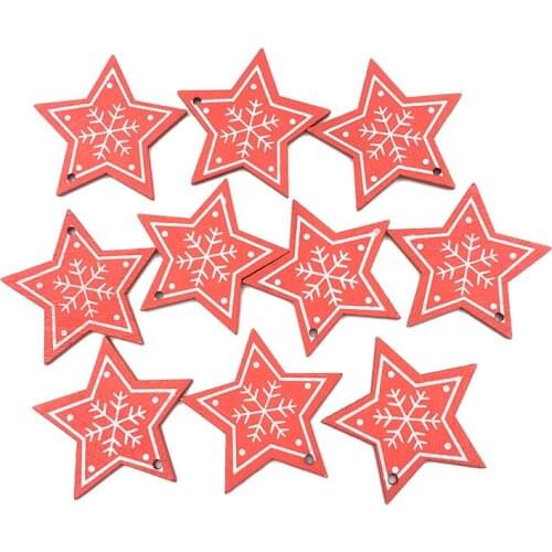 10PCS Wooden Ornament Unfinished Natural Wood Slices for Crafts Centerpieces DIY Wooden Christmas Ornaments Hanging Decor