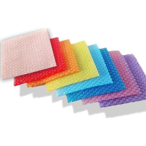 10pcs/set Heart-shaped Bubble Bags 10*10cm Inflatable Bag Foam Wrap 10*10cm For Foam Packing Material Gift Packing Supplies