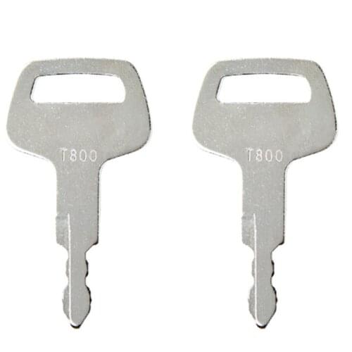 2 Pcs Ignition Keys T800 fit for TCM Wheel Loaders Condition New