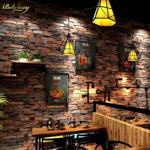 Beibehang papel de parede 3D Chinese stone brick wallpaper for walls 3 d mural wall paper roll bedroom wall ceiling living room