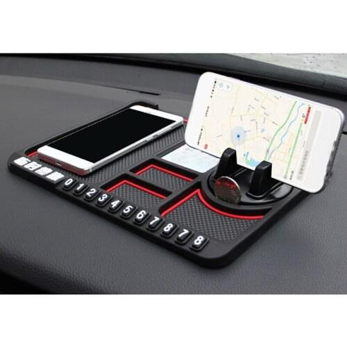 Car Anti-Slip Mat Pad Auto Silicone Phone Holder Stand Bracket Parking Card give a better visual experience