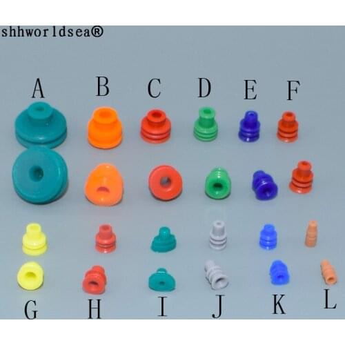 Shhworldsea 12TYPE car connector waterproof ring/circle,waterproof plug,solid plug Silicone sheath,seal caps waterproof seals