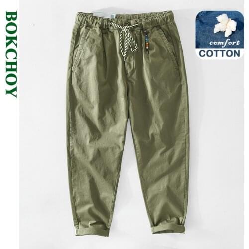 BOKCHOY Slim Men's Trousers