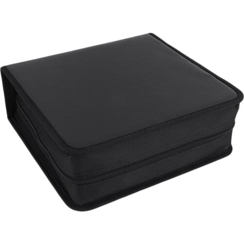 PU Leather 400 Pieces Disc CD DVD Storage Holder Carry Case Bag Organizer Solution Binder Book Sleeves Carrying Bag Dropshipping