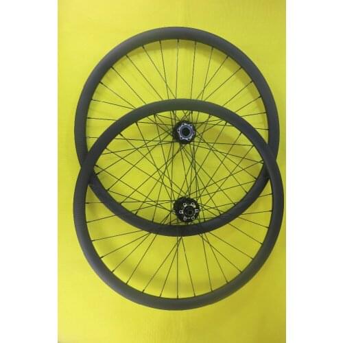 27.5er XC carbon wheelset 650B mountain bike 3k twill matt carbone wheels 30mm hookless 32holes lefty hub for left hand fork