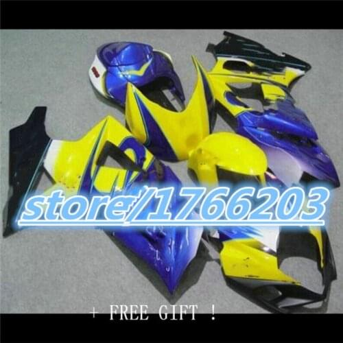ABS blue yellow fairing kit FOR 2007 2008 GSXR1000 07-08 07 08 gsxr 1000 Motorcycle Accessories & Parts