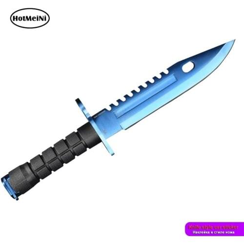 HotMeiNi 13cm Car Decals for CS GO Brass Knuckles Knife Car Stickers Waterproof JDM Laptop Auto Vinyl Decoration Car Wrap
