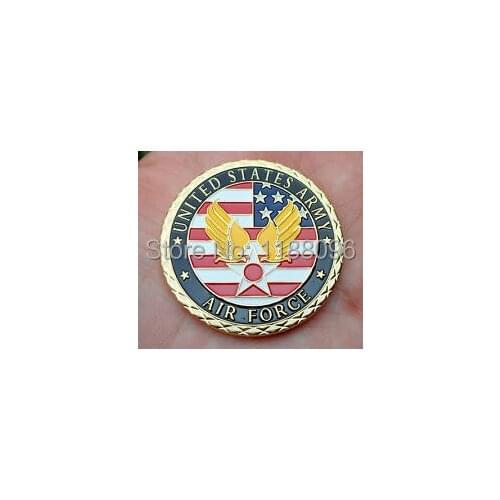 Low price custom US Air Force Bomber commemorative coin hot sales usa military coins cheap custom metal hard enamel coins