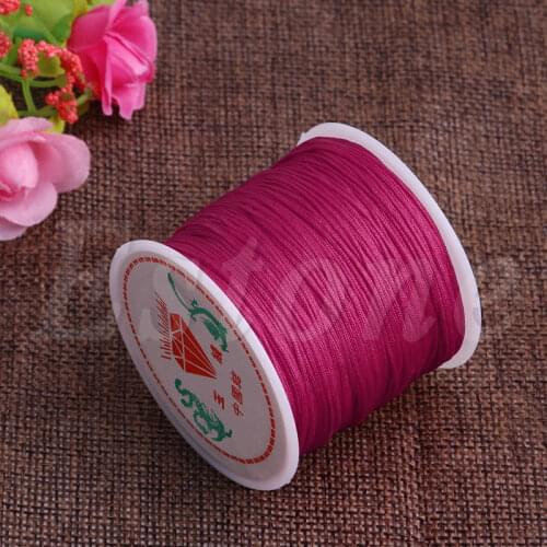 1Roll 45M x 0.8mm Nylon Chinese Knot Macrame Bracelet Braided Cord Thread String