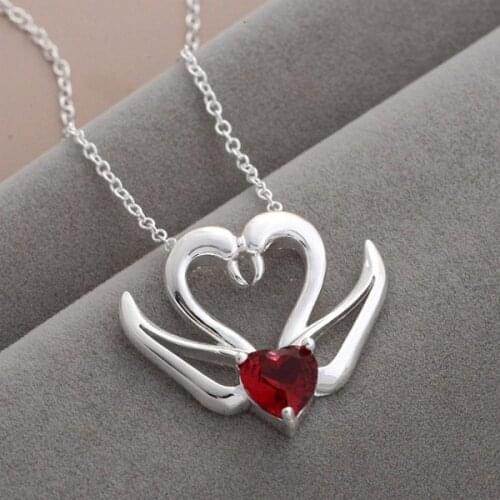 Wholesale High quality silver plated Fashion jewelry chains necklace pendant WN-1024
