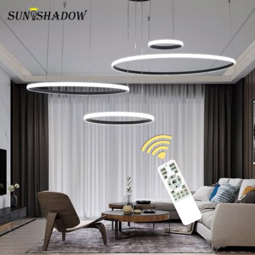 Modern LED Chandelier Circle 3Rings For Living room Bedroom Dining room Kitchen Ceiling Chandelier Lighting Lampara deco tech