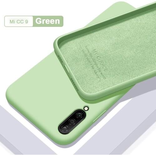 Skin-friendly Case For Xiaomi Mi 9 Lite Liquid Silicone Case For Xiaomi Mi 9 Lite Slim Soft TPU Microfiber Cover Xiaomi Mi9 Lite