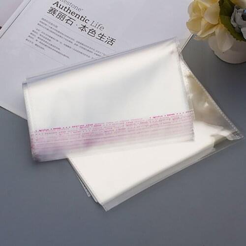 100pcs Transparent Candy Bags Plastic Self-Adhesive Cookie&Candy Packaging Bag For Wedding Birthday Party Cellophane Gift Bags