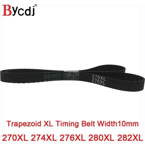 XL Timing Belt 270XL/274XL/276XL/280XL/282XL Rubber Timing Pulley Belt 10mmWidth Closed LoopToothed Transmisson Belt pitch5.08mm
