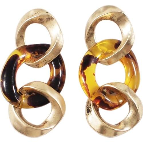 MANILAI ZA Jewelry Earring Black Resin String of ring Drop Women Wedding Earrings Boho Geometric Statement Earrings Girls Gifts