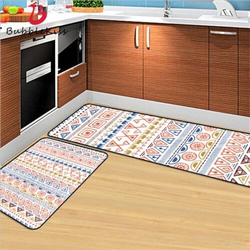 Bubble Kiss Nordic Abstract Geometric Pattern Kitchen Mat Farmhouse Home Decor Rug for Kitchen Waterproof Floor Mats Kitchen Mat
