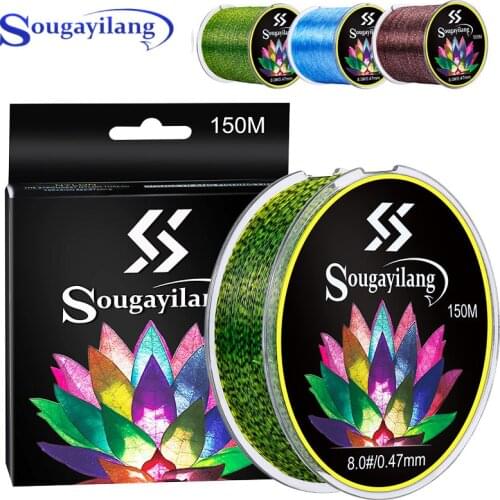 Sougayilang 100-500m Invisible Fishing Line Speckle Carp Fluorocarbon Line Super Strong Spotted Line Sinking Nylon Fishing Line