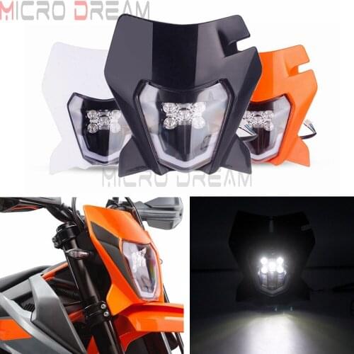 LED Motocross Headlight Universal Enduro Front Running Light for SMC R 690 2020 EXC EXC-F XC-W 250 300 350 450 500 TPI Six Days