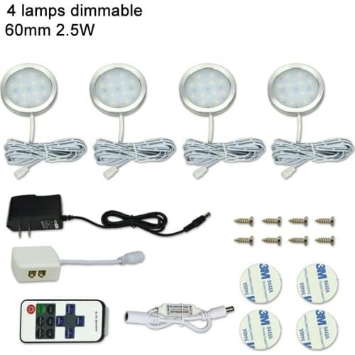 Led Puck Light Cabinet Lights LED Puck Light Kitchen Round 12V Counter Shelf LED Closet Cupboard Showcase Drawer Wardrobe