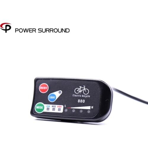 Ebike 3-speed Pas Led Control Panel/display Meter-880 For Electric Bicycle Diy Retrofitting Parts 36v/48v Latest Design