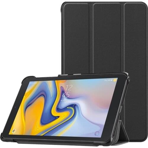 Book Flip Ultra Slim PU Leather Case for Samsung Galaxy Tab A 8.0 SM-T387 T387 2018 Tablet Cover NO Wake Up Sleep Functions