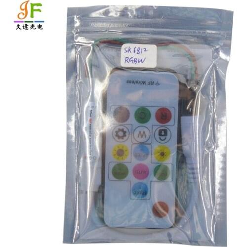 10pcs Wireless RF SK6812 RGB RGBW led Controller DC5V-24V 14 Key 300 Kinds Changes Effects for WS2812B SK6812 LED Strip Module