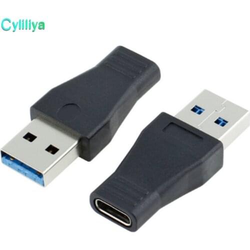 100pcs Hot Sale USB 3.1 Type C Adapter USB 3.0 Male to USB-C Female Adapter Converter for Macbook Huawei P9 Xiaomi 4C