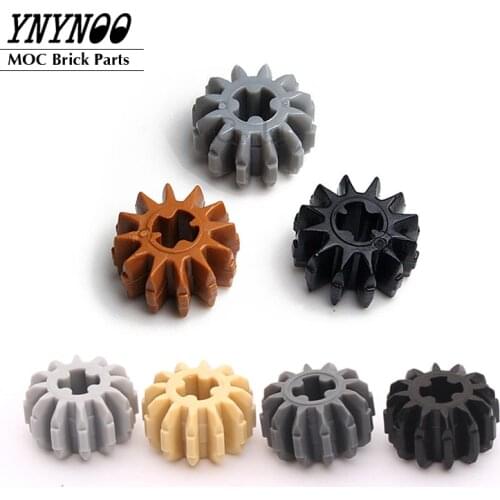 20Pcs/lot Technical Gear 12 Tooth Double Bevel MOC Building Blocks Bricks Parts fit for 32270 DIY Assemable Particles Toys