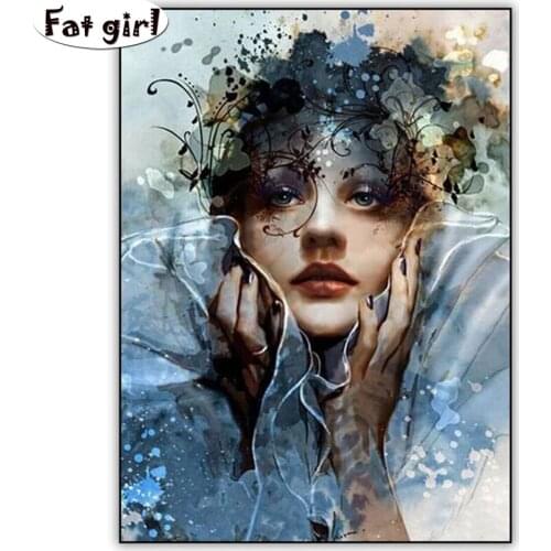 5D Diamond Painting Abstract painting beauty cross stitch embroidery Rhinestone square round Package diamond home decor painting